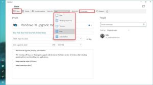 Windows 10 Calendar app
