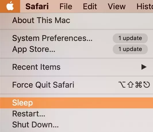 Mac sleep and wake settings