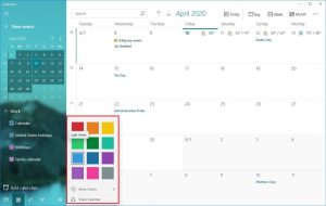 Windows 10 Calendar app