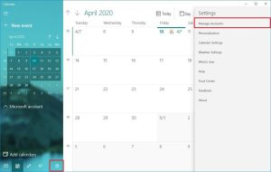 Windows 10 Calendar app