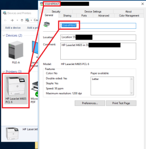 printing issue