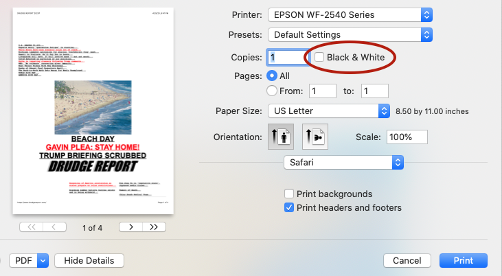 Troubleshooting Print Quality Problems on MacOS