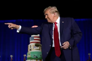 Donald Trump celebrated his 78th birthday by Campaign Rally in West Palm Beach 