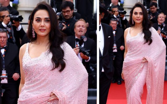 Preity Zinta Exudes Glamour in a Sequin-Embellished Dress