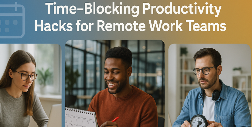 Time-Blocking Productivity Hacks for Remote Work Teams
