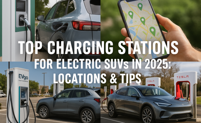 Top Charging Stations for Electric SUVs in 2025: Locations & Tips