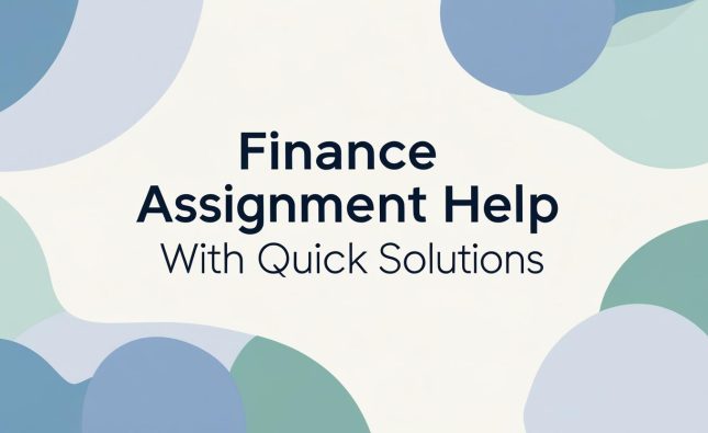 finance assignment help
